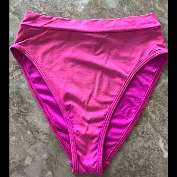 L*Space burnt, faded pink outside, purple inside bikini bottoms, preowned, Small - Picture 1 of 7